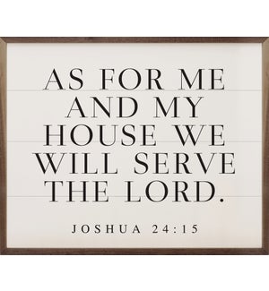 As For Me And My House Joshua 24 15 White